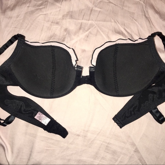 36C black Bra with pink mesh trim - Picture 7 of 8
